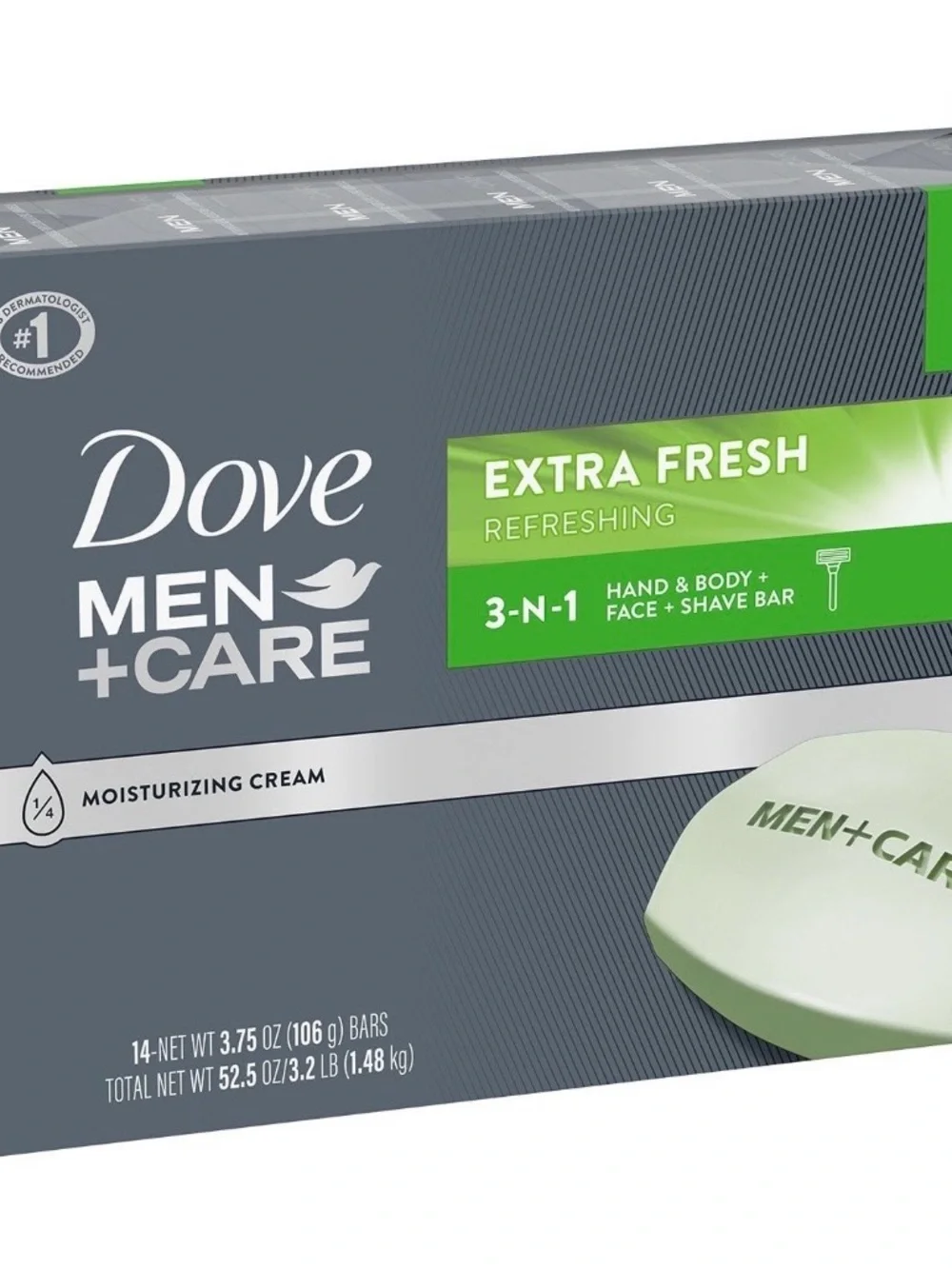 Men+Care Extra Fresh 3-in-1 Hand, Body & Face Shave Bar